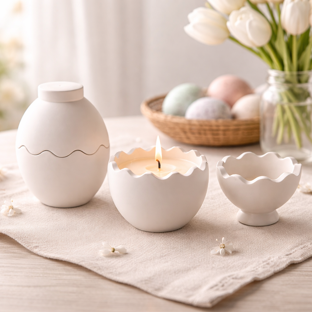 Lumânare Parfumată handmade "Eggshell"