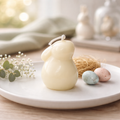 Lumânare decorativă neparfumată handmade "Iepurașul Pip" (33g)
