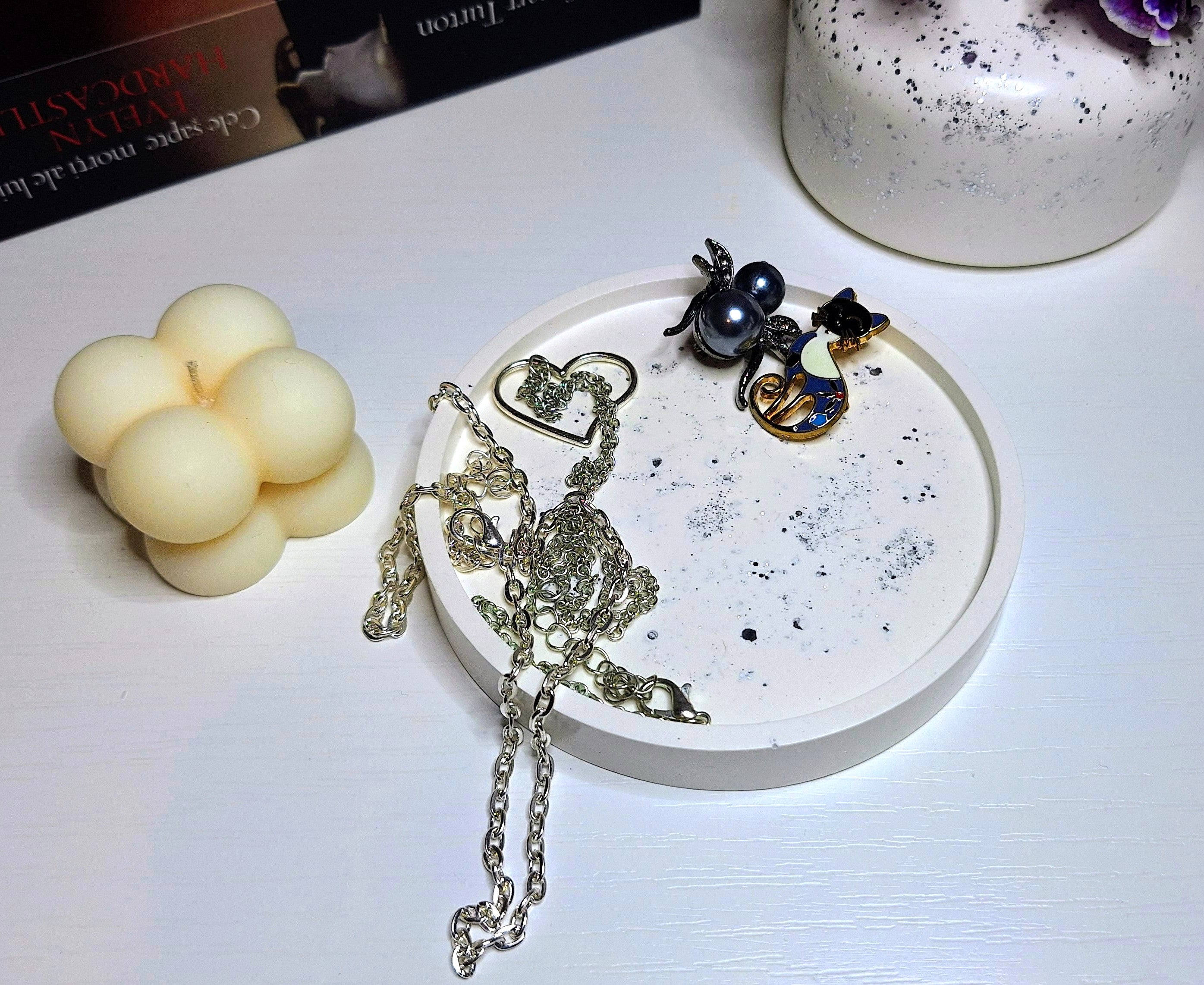 Tăviță decorativă handmade rotundă