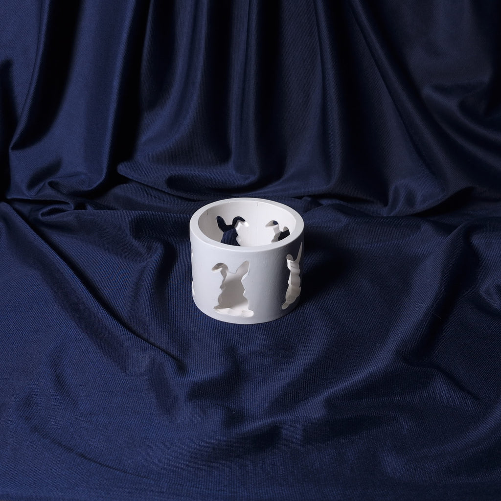 Dansul Iepurașilor – cupă decorativă handmade suport tealight