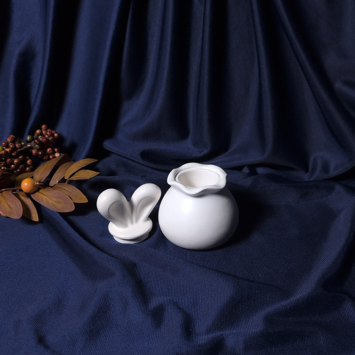 Săculeț cu Urechiușe – Cutie Decorativă handmade