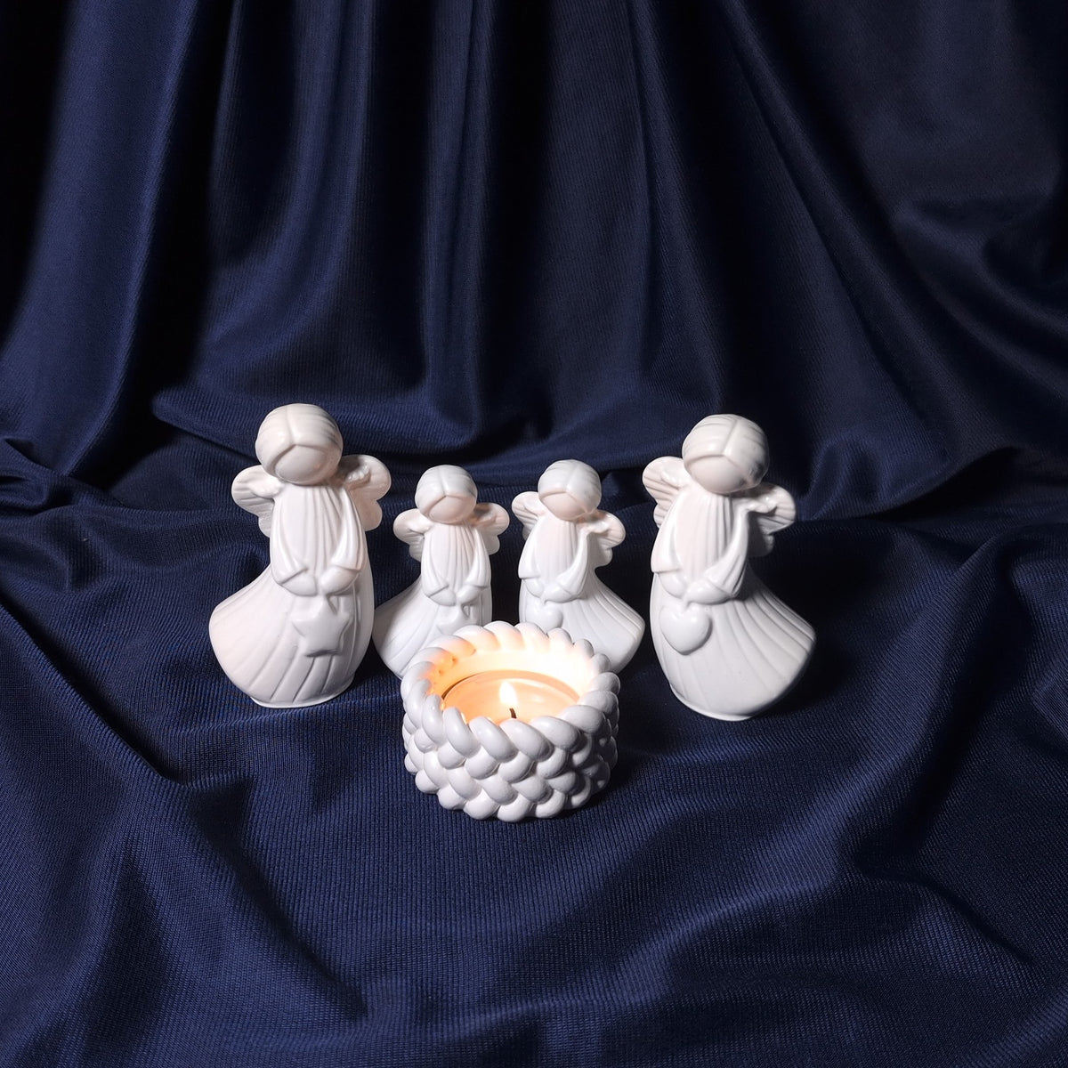 Set handmade 4 Îngerași Decorativi