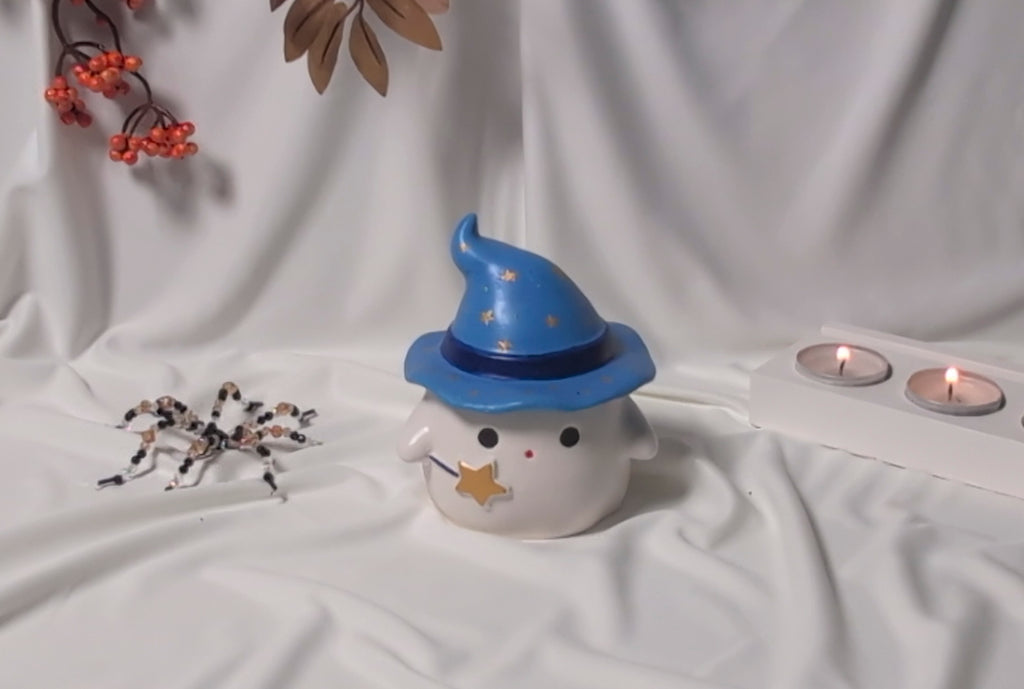 Lumânare Parfumată Soia "Little Ghost" – Stafie Decorativă Halloween
