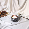 Lumanare parfumata din soia Grace in recipient negru marmorat Jesmonite decor interior