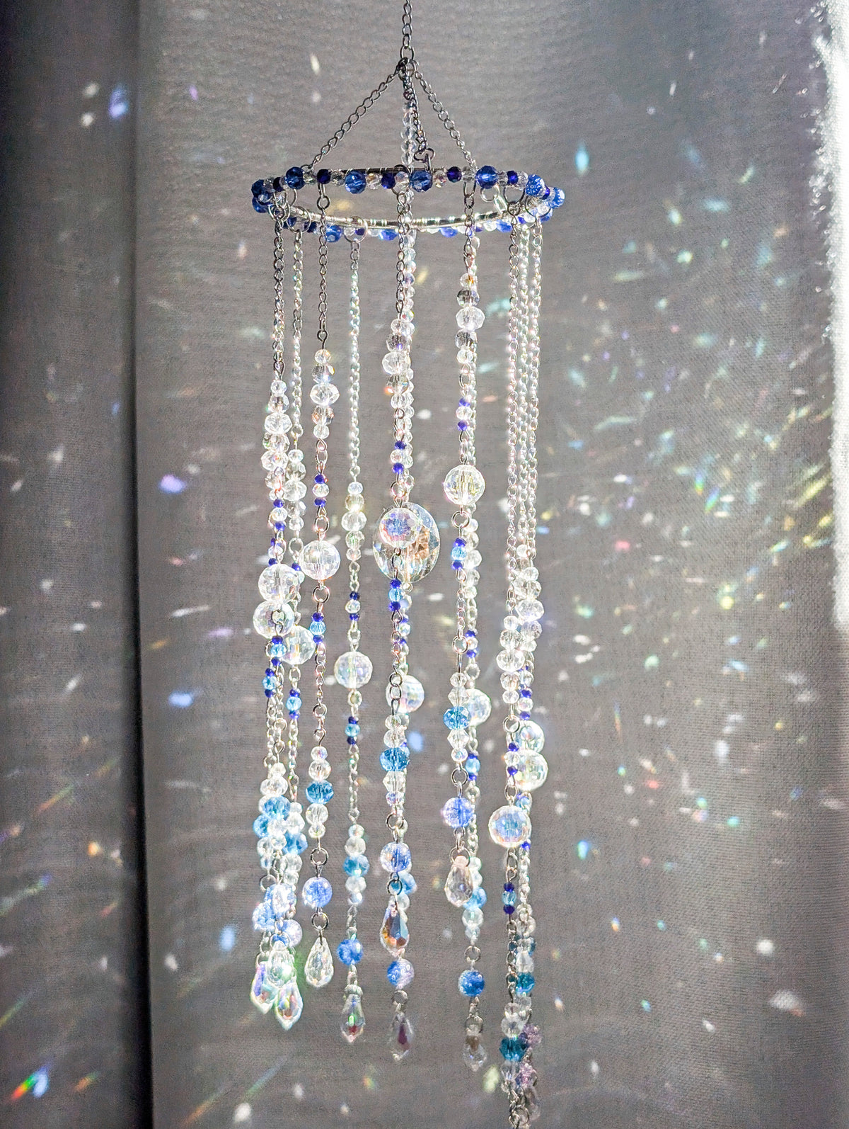Suncatcher (Capcană de Soare) "Vis de culori" - din mărgele de sticlă