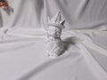 Statueta pisica vrajitoare Mystic Spellcat din marmura lichida alba decor Halloween