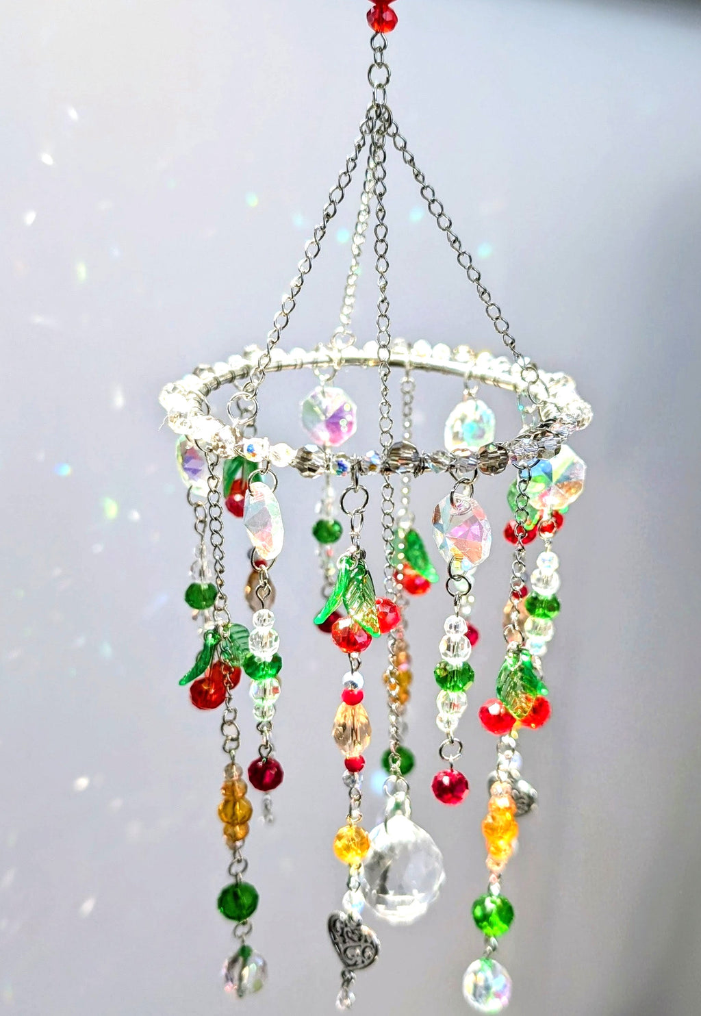 Suncatcher (Capcană de Soare) "Vara magică" - din mărgele de sticlă