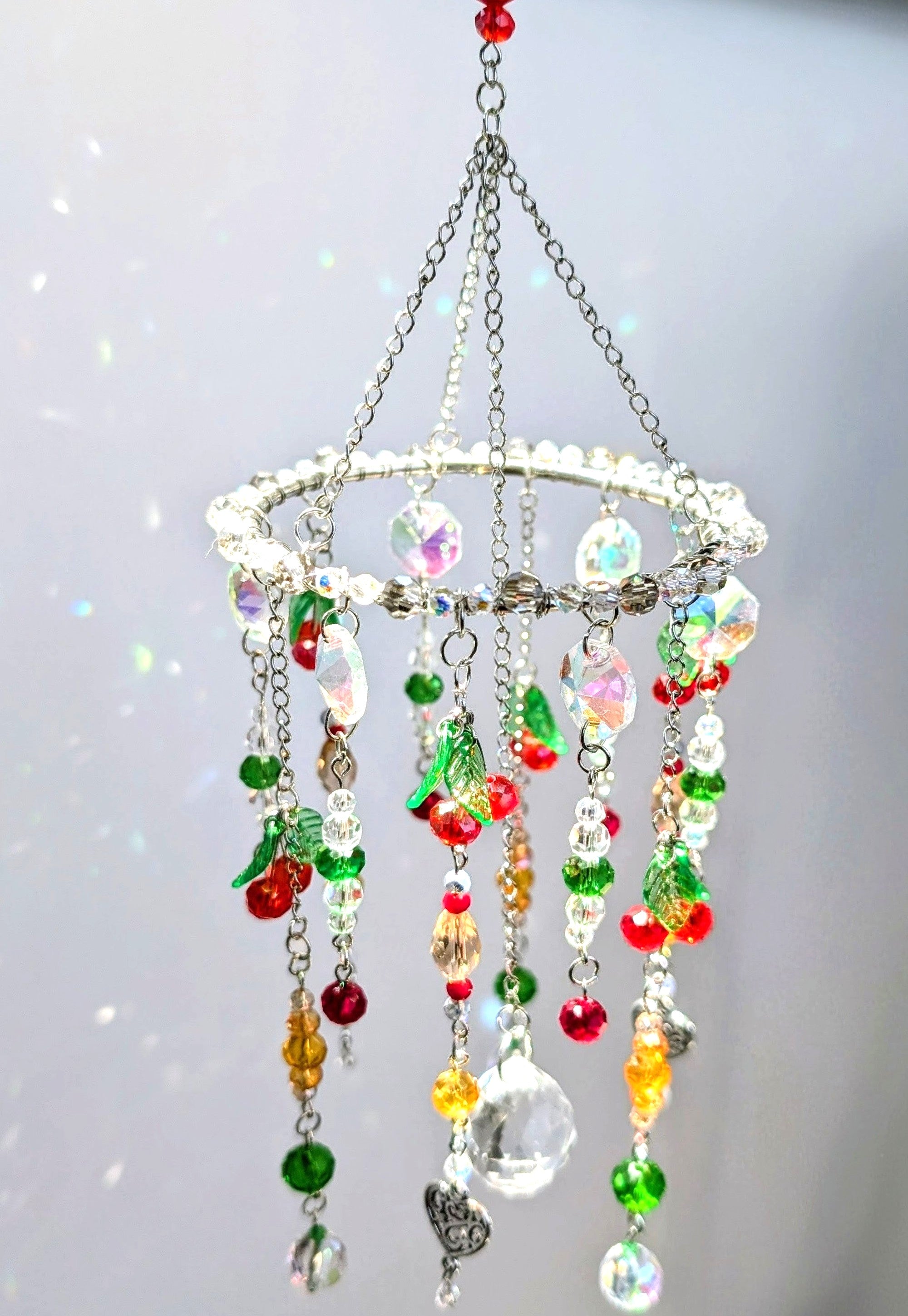 Suncatcher (Capcană de Soare) "Vara magică" - din mărgele de sticlă