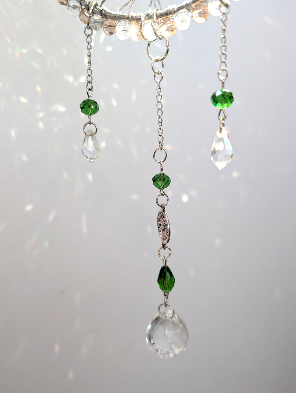 Suncatcher (Capcană de Soare) "Arborele Vieții" - din mărgele de sticlă