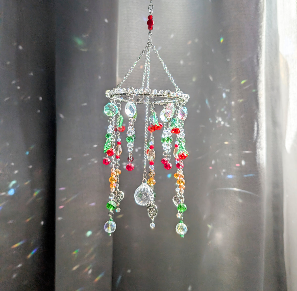 Suncatcher (Capcană de Soare) "Vara magică" - din mărgele de sticlă