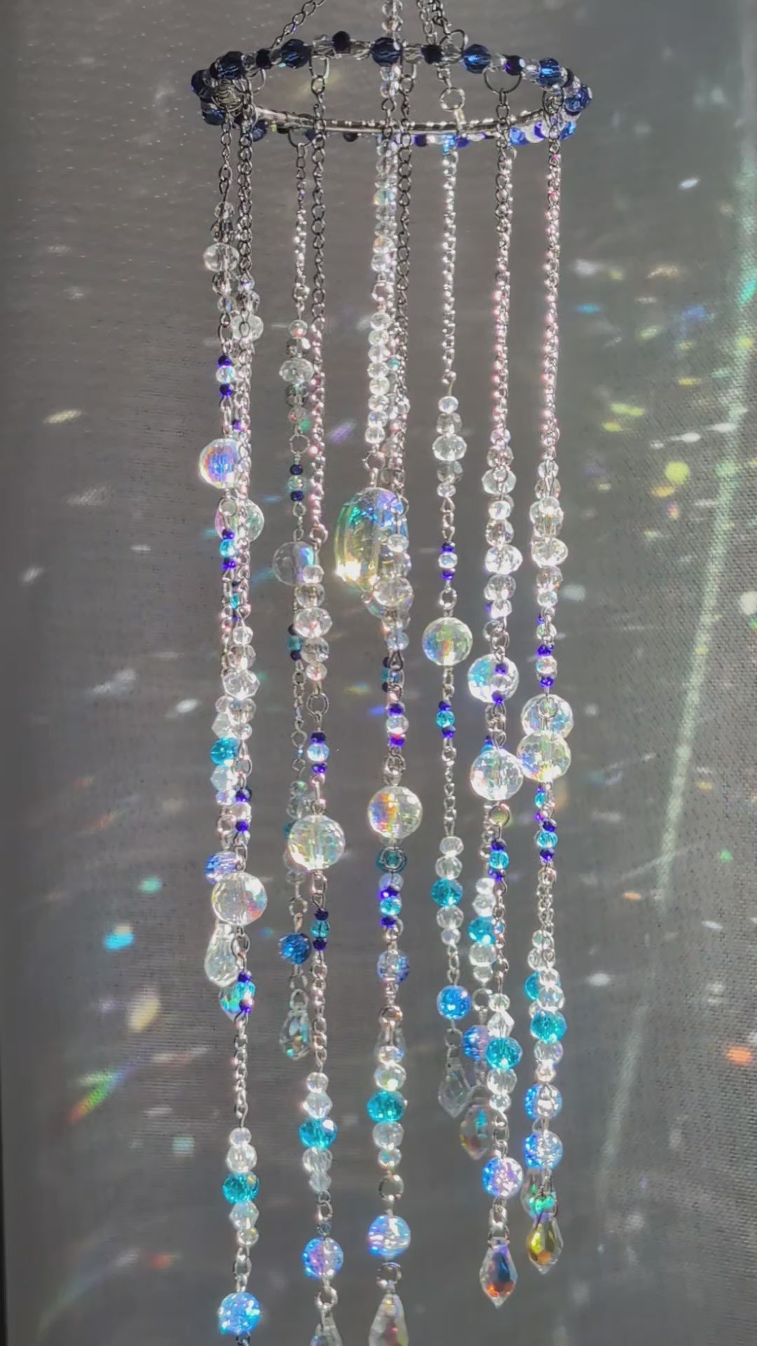 Suncatcher (Capcană de Soare) "Vis de culori" - din mărgele de sticlă