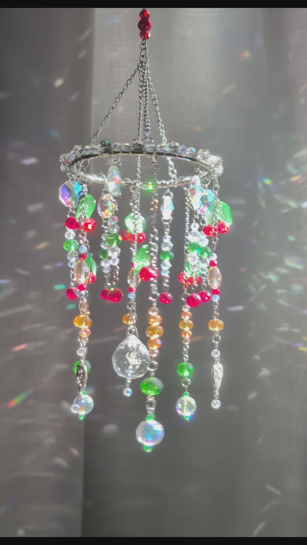 Suncatcher (Capcană de Soare) "Vara magică" - din mărgele de sticlă