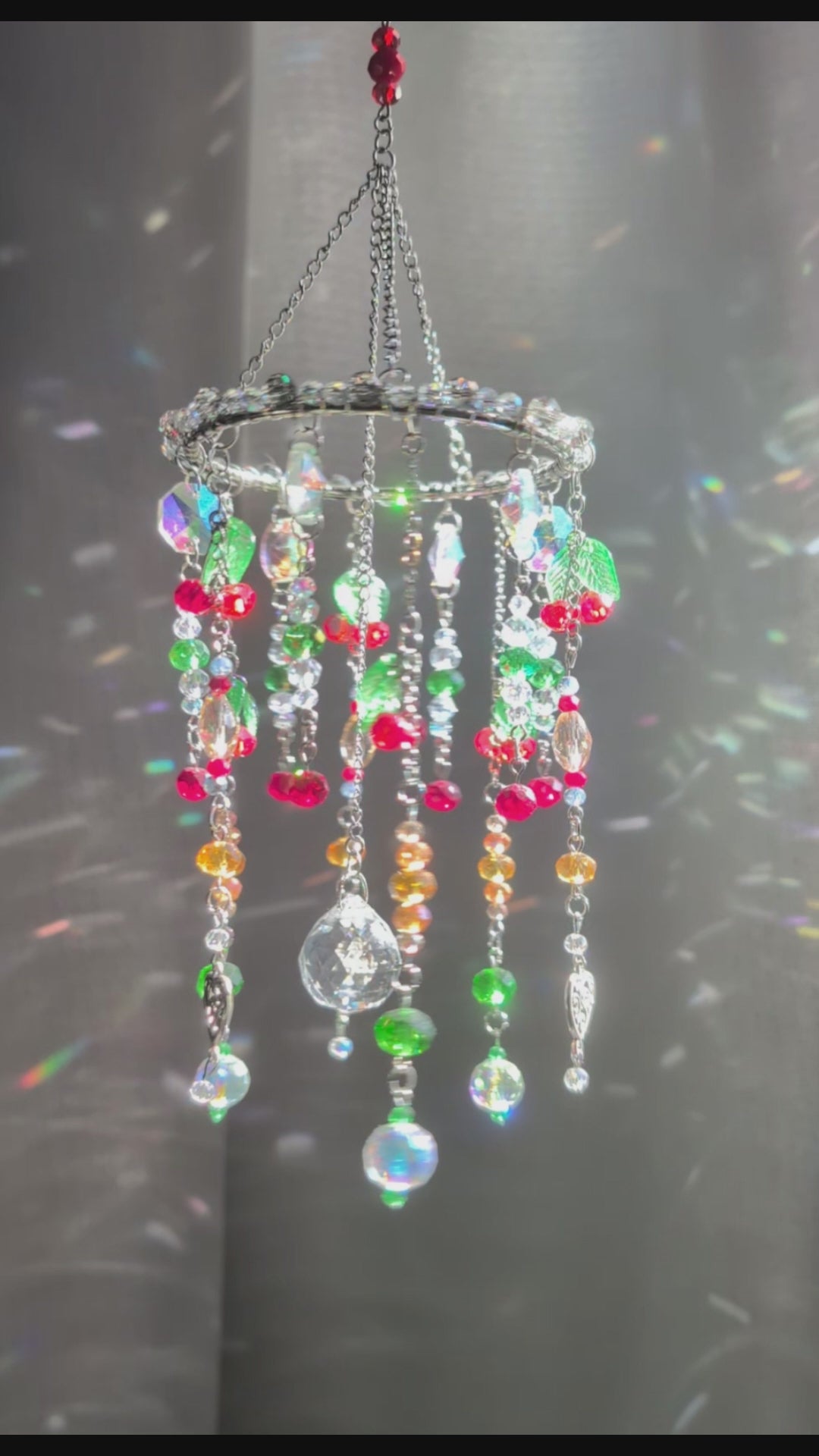 Suncatcher (Capcană de Soare) "Vara magică" - din mărgele de sticlă